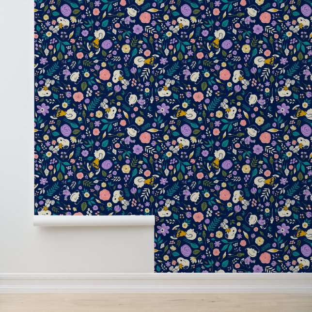 Peanuts In Bloom Pattern Wallpaper (Application)