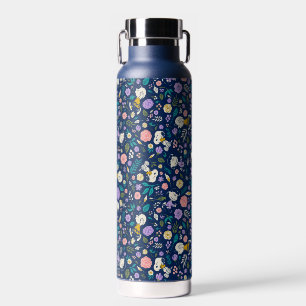 Peanuts In Bloom Pattern Water Bottle