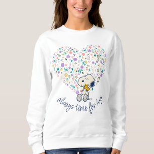 Peanuts In Bloom Snoopy Heart Sweatshirt