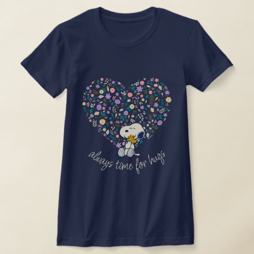 Peanuts In Bloom  Snoopy Heart T_Shirt