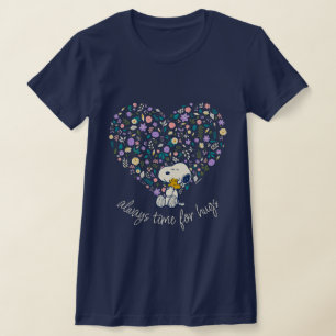 Peanuts In Bloom   Snoopy Heart T-Shirt