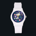 Peanuts In Bloom | Snoopy & Woodstock Flower Hug Watch<br><div class="desc">Check out this cute Peanuts design featuring Snoopy and Woodstock..</div>