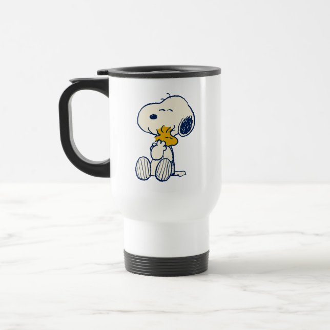 Peanuts In Bloom Travel Mug (Left)