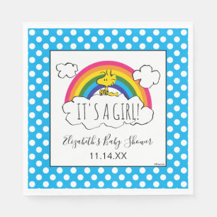 Peanuts It's A Girl Baby Shower Napkins