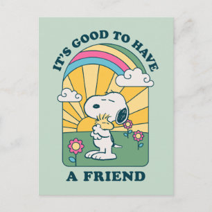 Peanuts It's Good To Have Friends Postcard
