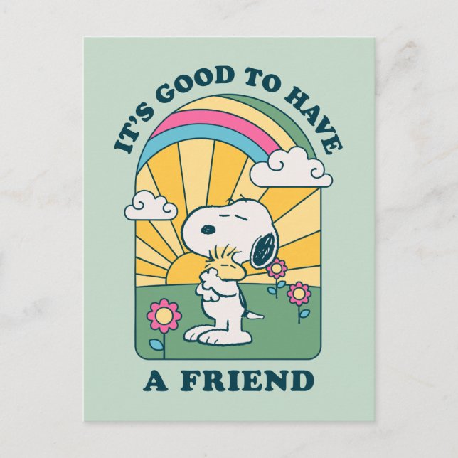 Peanuts | It's Good To Have Friends Postcard (Front)