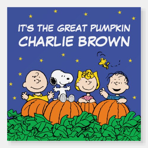 Peanuts  Its The Great Pumpkin Charlie Brown Foam Board