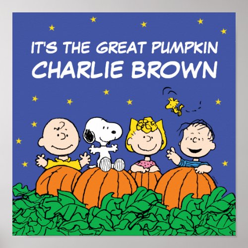 Peanuts  Its The Great Pumpkin Charlie Brown Poster