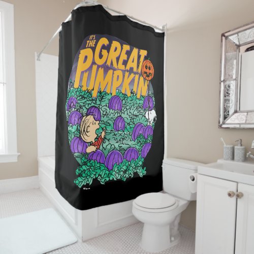 Peanuts  Its the Great Pumpkin Shower Curtain