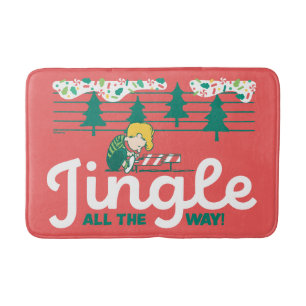 Peanuts   Jingle All the Way Bath Mat
