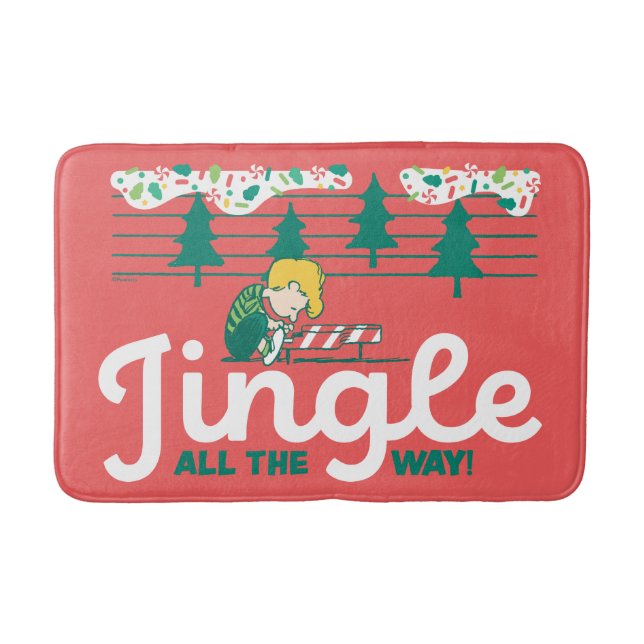 Peanuts | Jingle All the Way Bath Mat (Front)