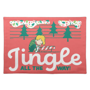 Peanuts Jingle All the Way Cloth Placemat