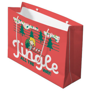 Peanuts Jingle All the Way Large Gift Bag