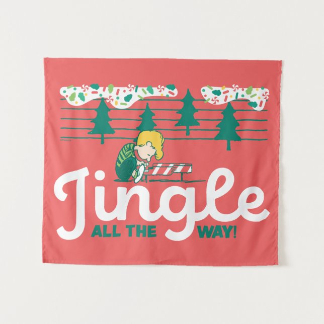Peanuts | Jingle All the Way Tapestry (Front (Horizontal))