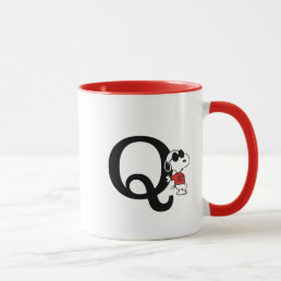 Peanuts | &quot;Joe Cool&quot; Standing | Monogram Q Mug