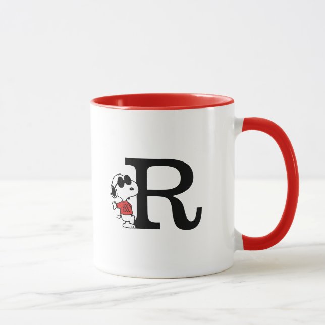Peanuts | "Joe Cool" Standing | Monogram R Mug (Right)