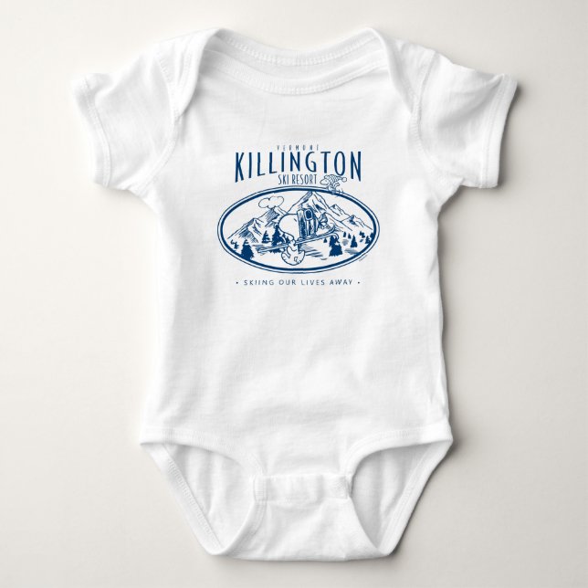 Peanuts | Killington Ski Resort Vermont Baby Bodysuit (Front)