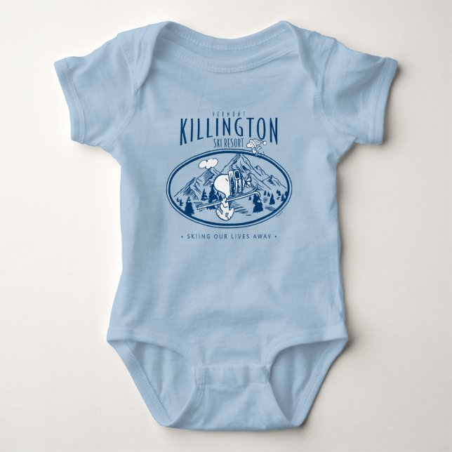 Peanuts | Killington Ski Resort Vermont Baby Bodysuit (Front)