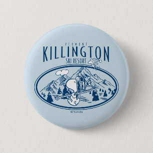 Peanuts Killington Ski Resort Vermont Button