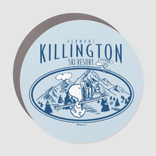 Peanuts   Killington Ski Resort Vermont Car Magnet