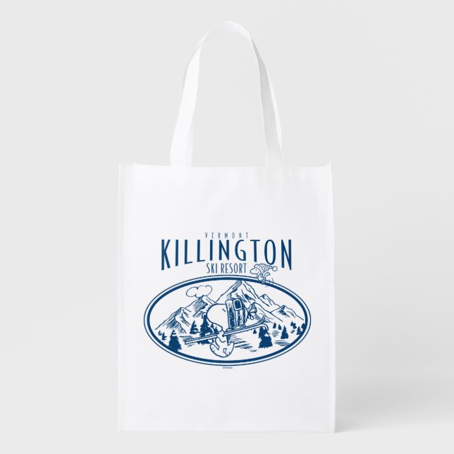 Peanuts | Killington Ski Resort Vermont Grocery Bag (Front)