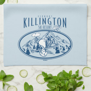 Peanuts Killington Ski Resort Vermont Kitchen Towel