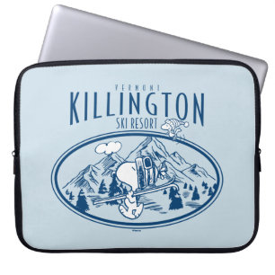 Peanuts Killington Ski Resort Vermont Laptop Sleeve