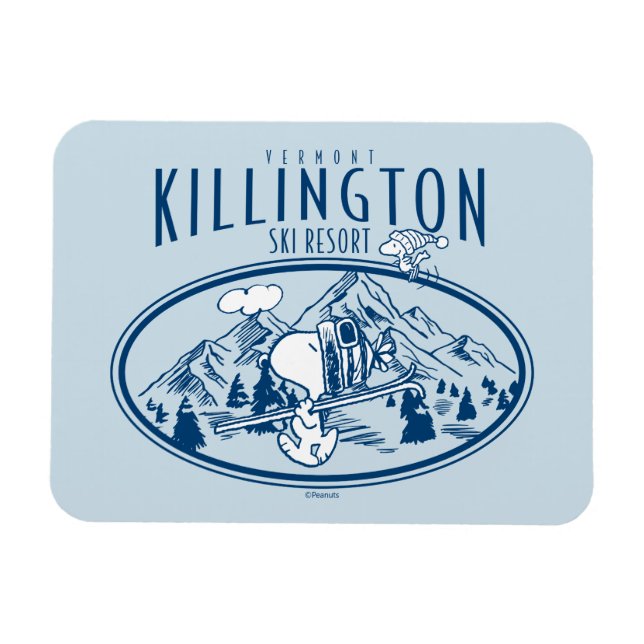 Peanuts | Killington Ski Resort Vermont Magnet (Horizontal)