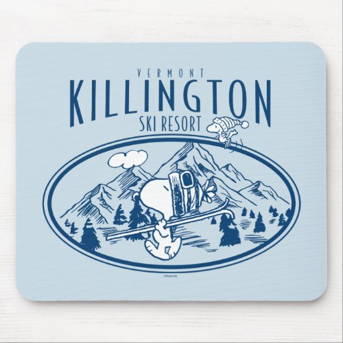 Peanuts  Killington Ski Resort Vermont Mouse Pad