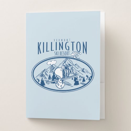 Peanuts  Killington Ski Resort Vermont Pocket Folder