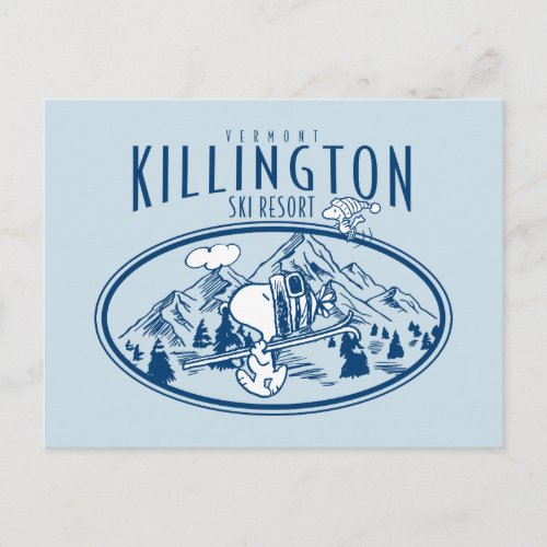Peanuts  Killington Ski Resort Vermont Postcard