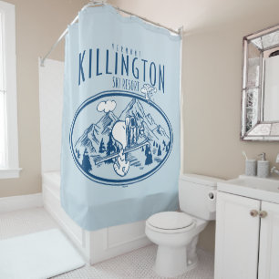 Peanuts   Killington Ski Resort Vermont Shower Curtain