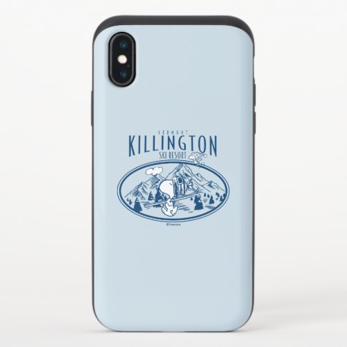 Peanuts  Killington Ski Resort Vermont iPhone X Slider Case