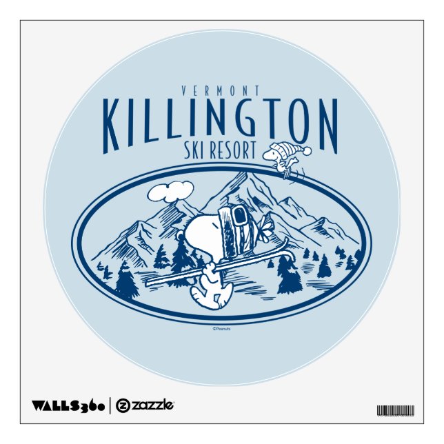 Peanuts | Killington Ski Resort Vermont Wall Decal (Front)