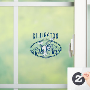 Peanuts Killington Ski Resort Vermont Window Cling