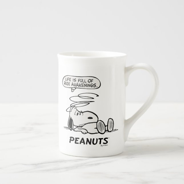 Peanuts | Life is Full of Rude Awakenings Bone China Mug (Right)