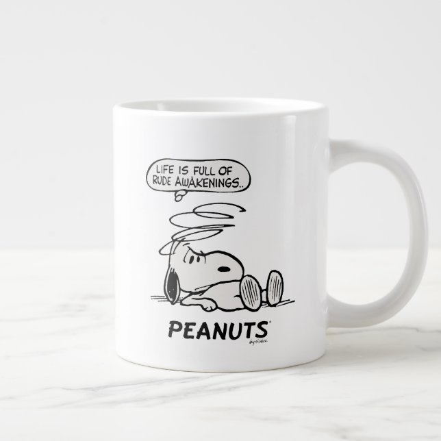 Peanuts | Life is Full of Rude Awakenings Giant Coffee Mug (Right)