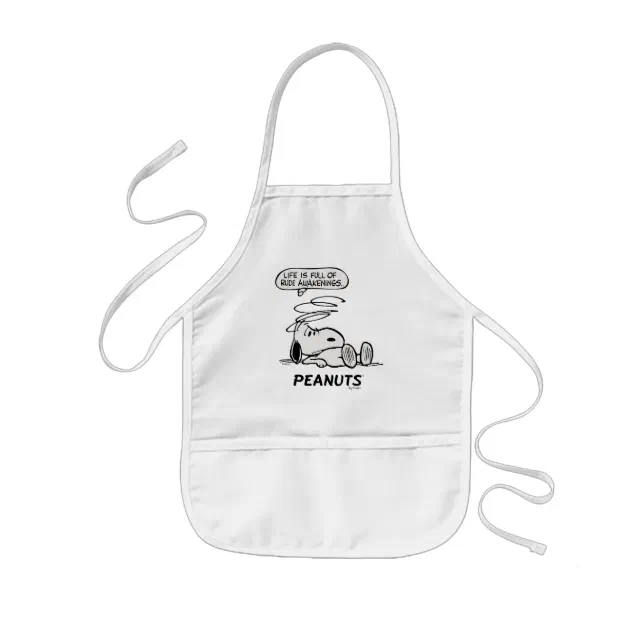 Peanuts | Life is Full of Rude Awakenings Kids' Apron | Zazzle