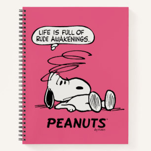 Peanuts Life is Full of Rude Awakenings Notebook