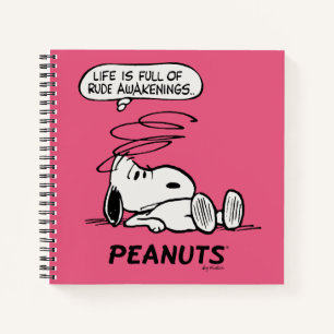 Peanuts Life is Full of Rude Awakenings Notebook