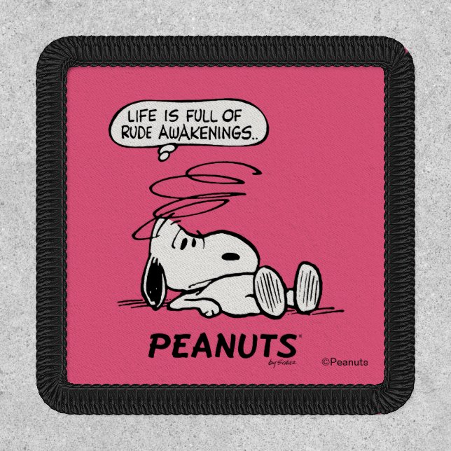 Peanuts | Life is Full of Rude Awakenings Patch (Front)