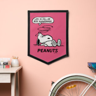 Peanuts Life is Full of Rude Awakenings Pennant
