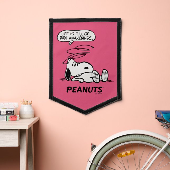 Peanuts | Life is Full of Rude Awakenings Pennant (Insitu 2)