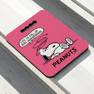 Peanuts Life is Full of Rude Awakenings Seat Cushion