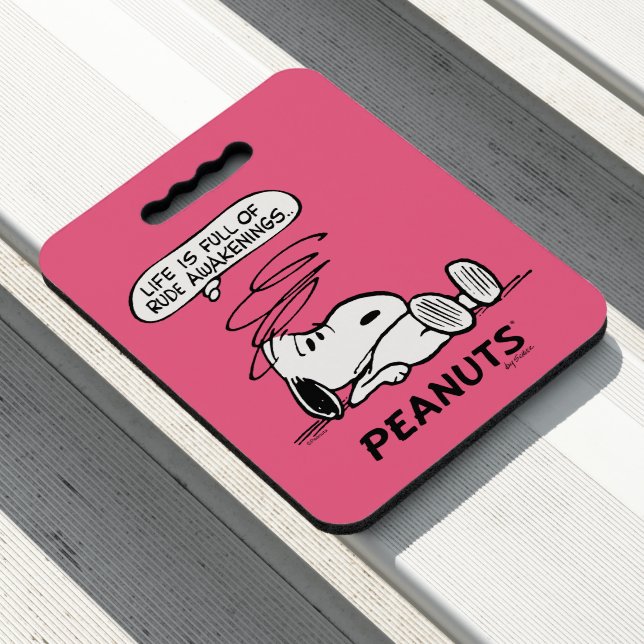 Peanuts | Life is Full of Rude Awakenings Seat Cushion (In Situ)