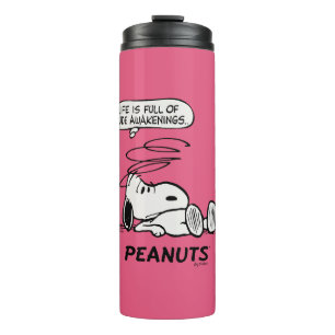 Peanuts Life is Full of Rude Awakenings Thermal Tumbler