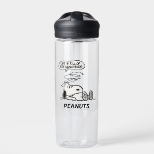 Peanuts Life is Full of Rude Awakenings Water Bottle