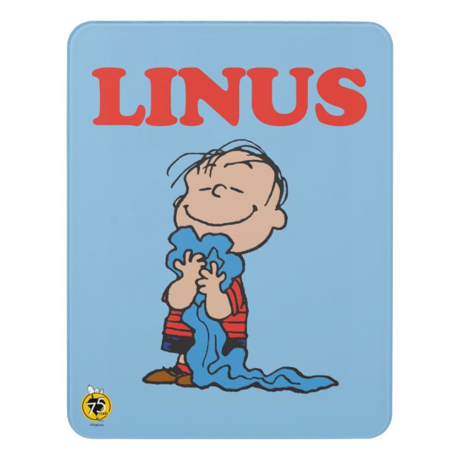 Peanuts | Linus Blanket Smile Door Sign (Contemporary Vert)