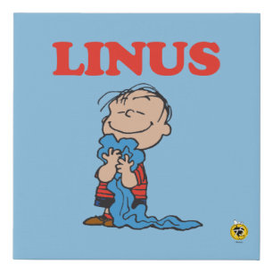 Peanuts Linus Blanket Smile Faux Canvas Print