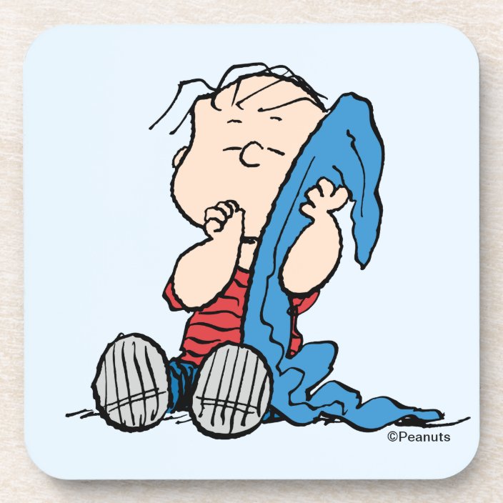 Peanuts | Linus & His Blanket Beverage Coaster | Zazzle.com